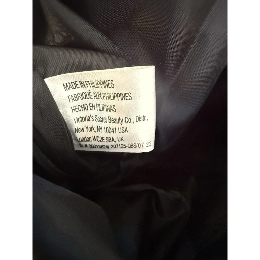 Victoria's Secret VS Faux Fur‎ Sherpa Plaid Flannel Large Tote Bag Purse Red